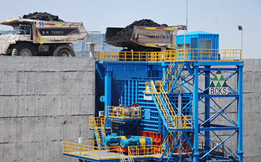 神華集團神華北電3500噸破碎站現場(chǎng)